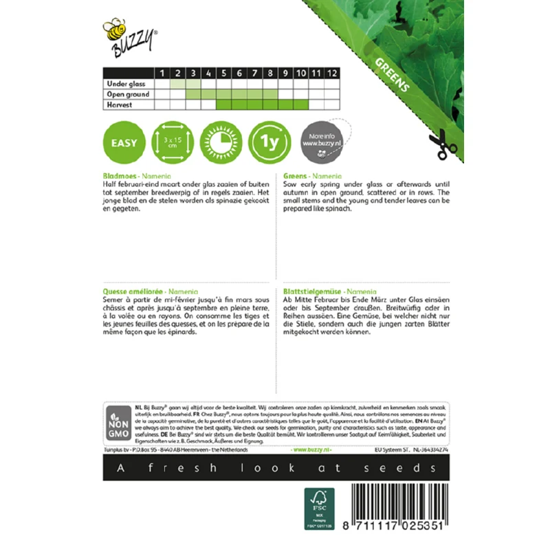 Bladmoes - Namenia - Brassica Rapa - Image 2