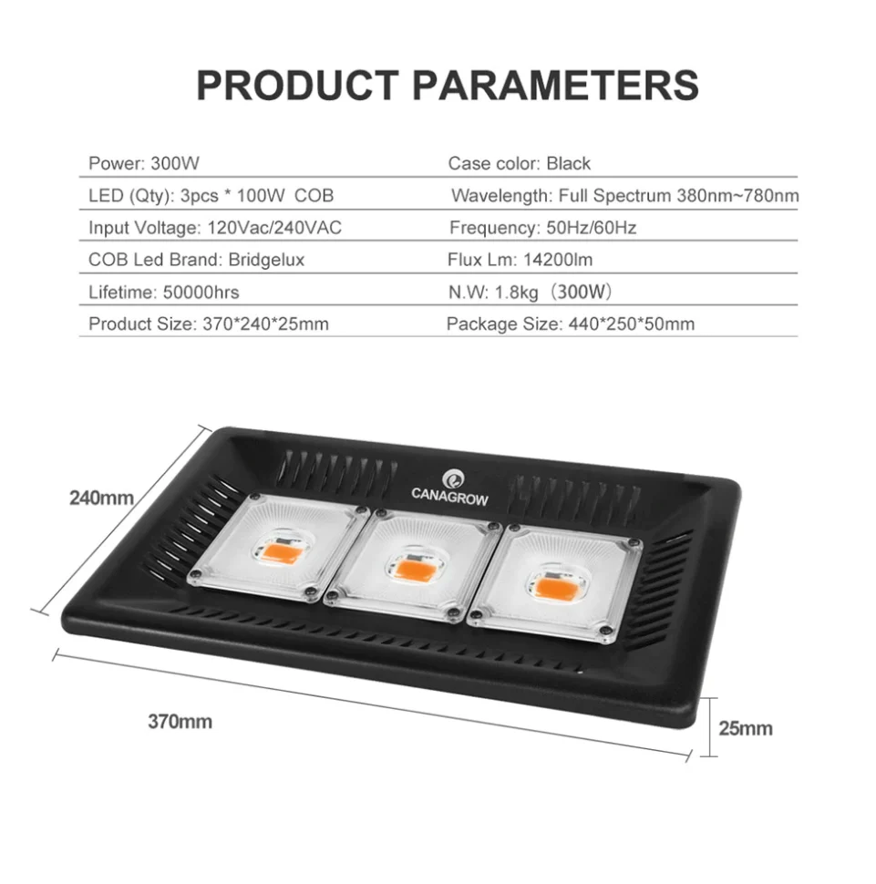 COB Led vækstlys - Square - Image 6