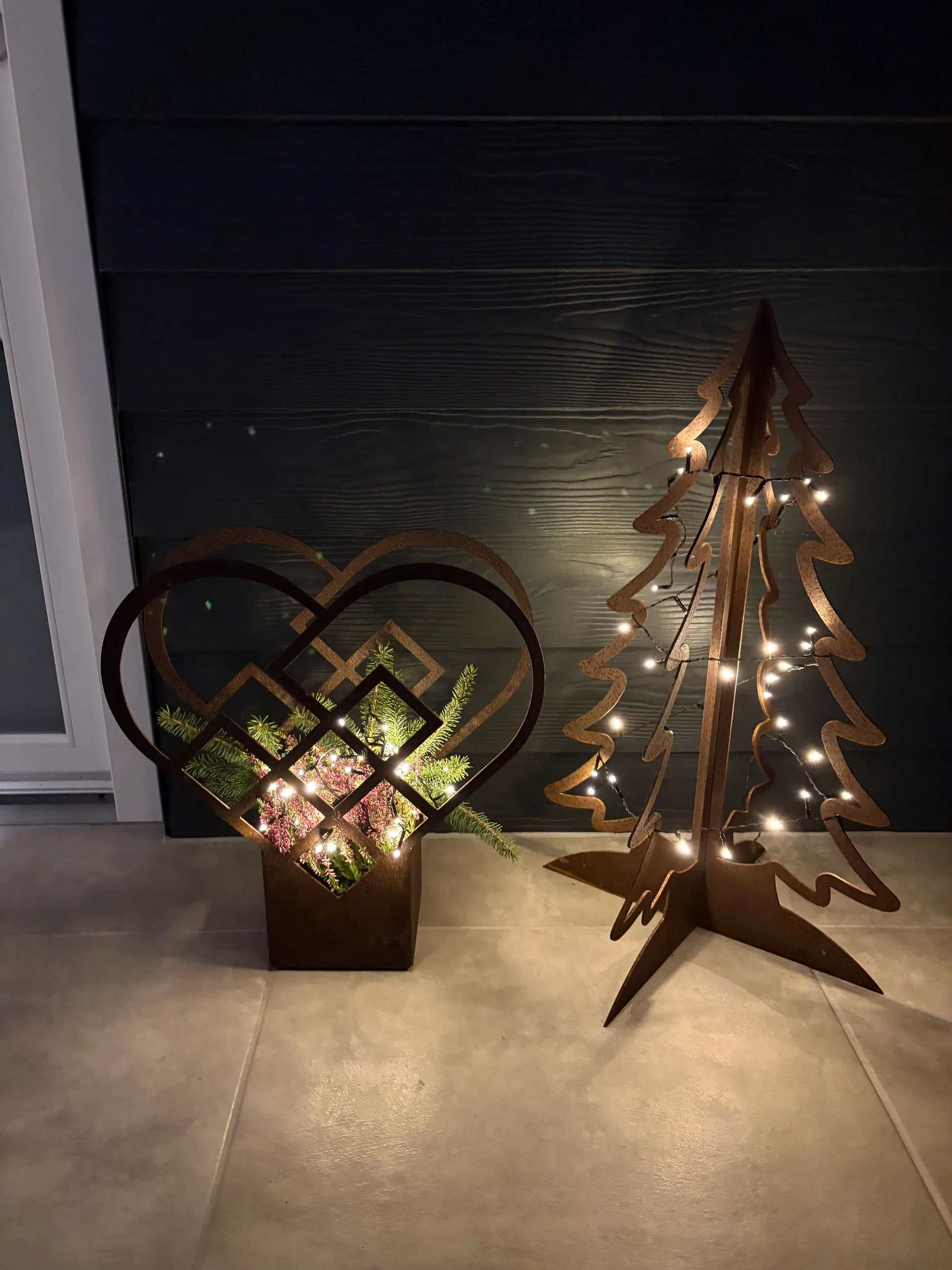 Hjertekrukke i corten stål - Image 3
