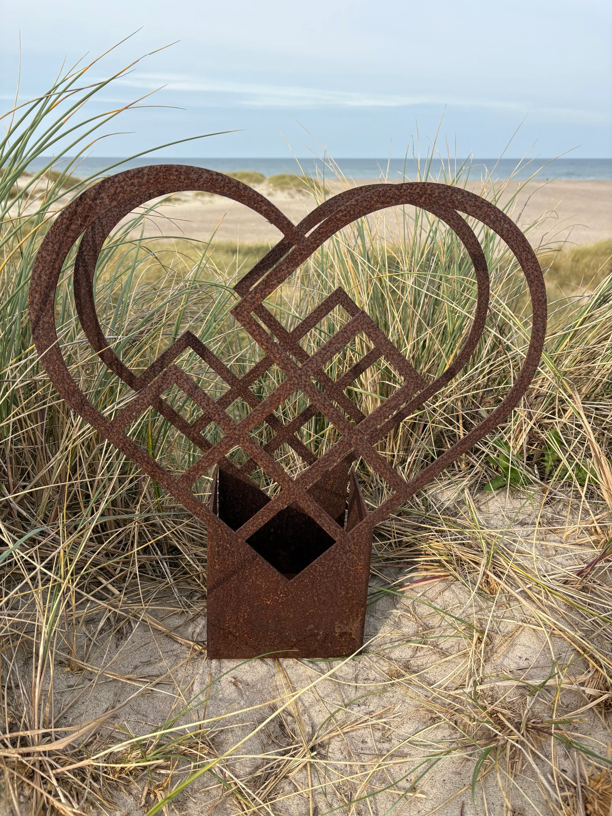 Hjertekrukke i corten stål - Image 5