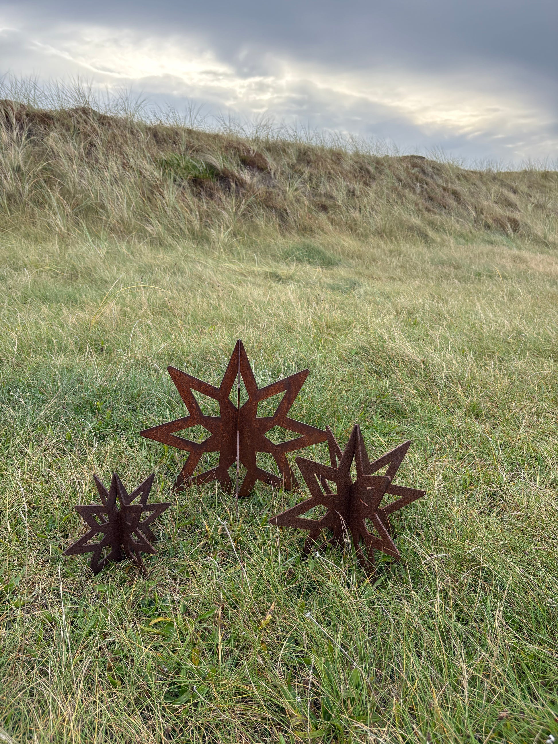 Julestjerne i corten stål - Image 7