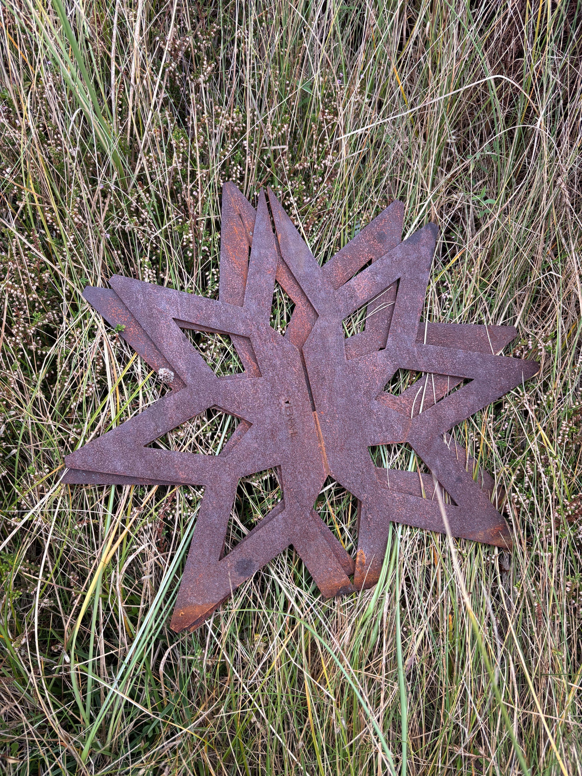 Julestjerne i corten stål - Image 9